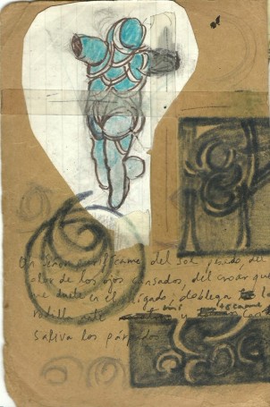 Omar Moreno. Título: Serie “Los Cuadernos de Nicanor Schiaffini”. Medidas: 60 cm x 50 cm. Técnica: Grabados y dibujos sobre planchas litográficas de segunda.